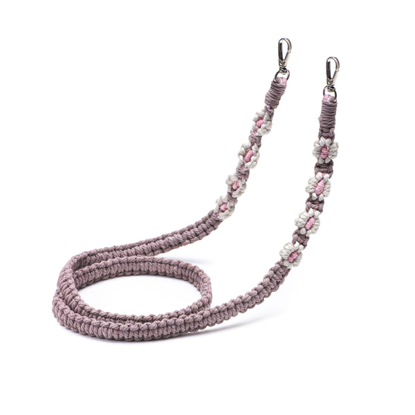 Pink Taupe macramé strap