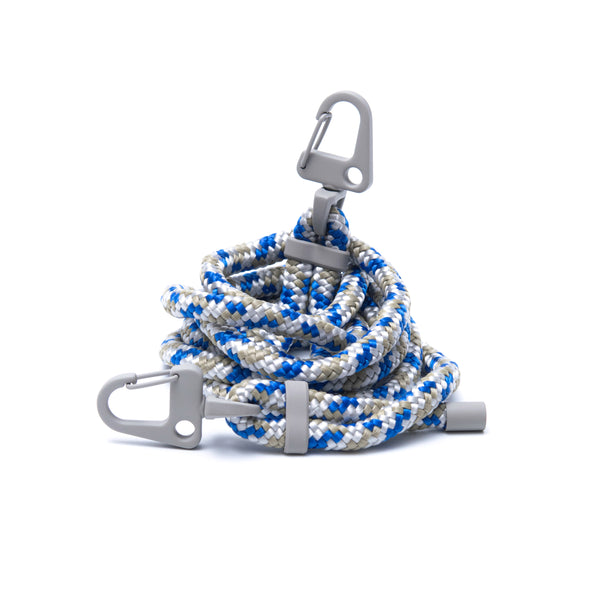Grey-Blue carabiner rope
