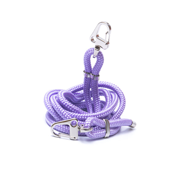 Lilac carabiner rope