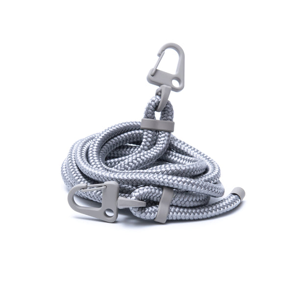 Grey carabiner rope