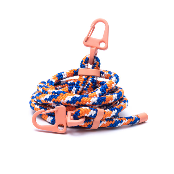 Orange-Blue carabiner rope