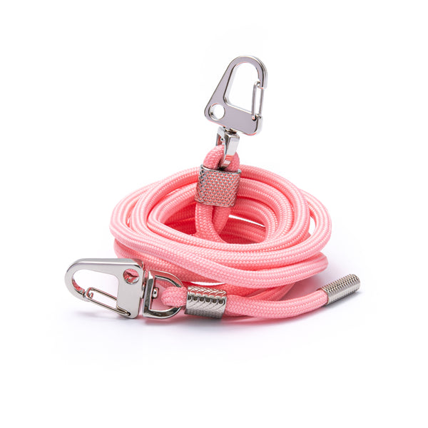 Bright Pink carabiner rope