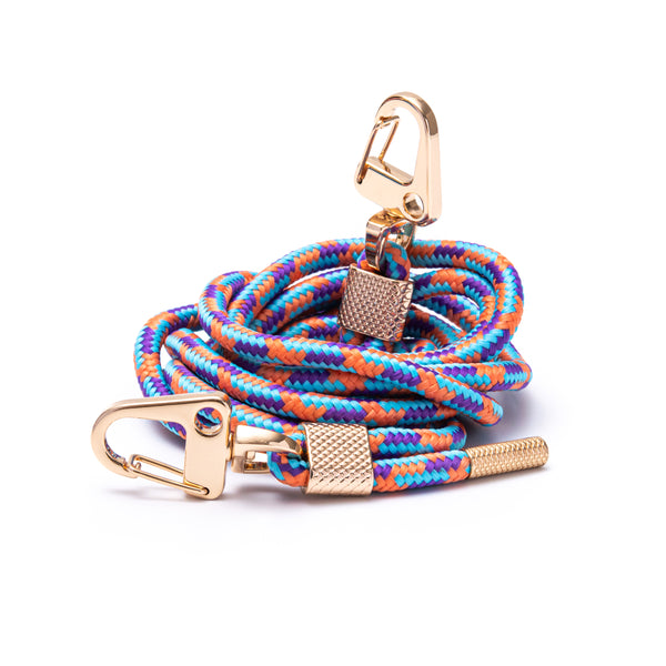 Lilac-Orange carabiner rope