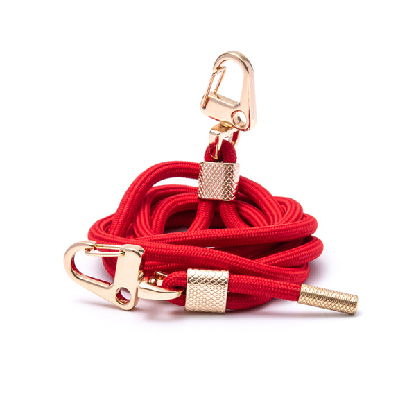 Red carabiner rope