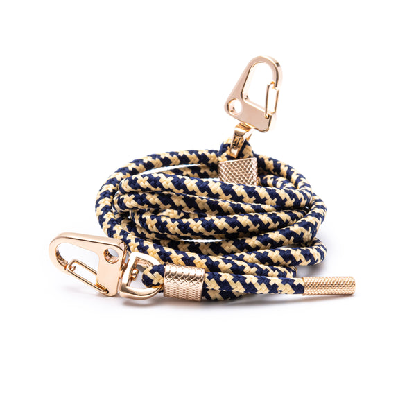 Blue-Beige carabiner rope